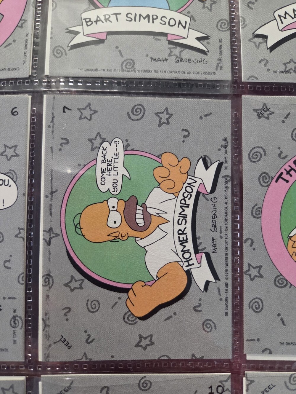 The Simpsons - Vintage 1990 Topps The Simpsons Cards - Complete Set With Extras - Picture 8 of 10